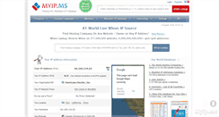 Desktop Screenshot of myip.ms